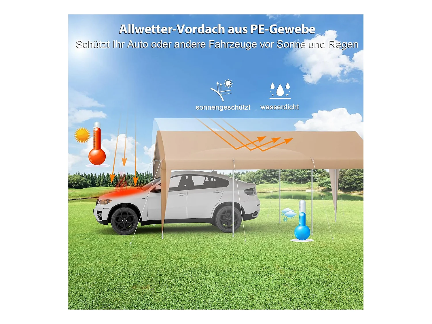 Carport Zeltgarage AW100