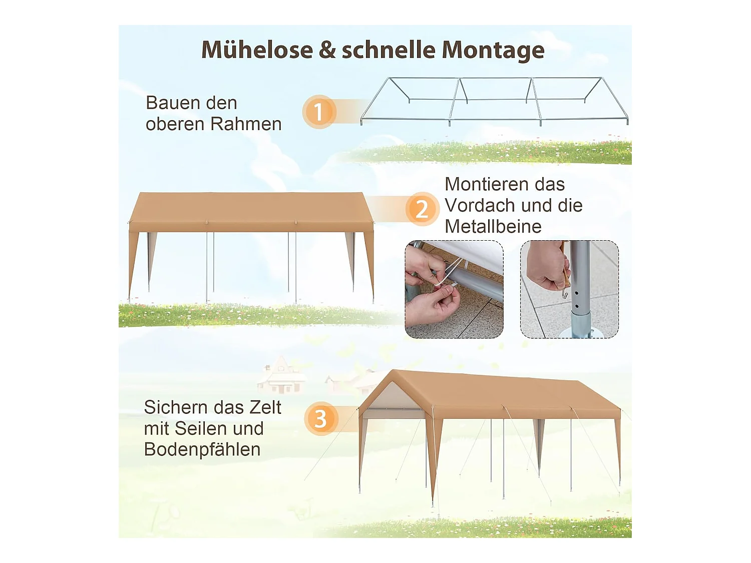 Carport Zeltgarage AW100