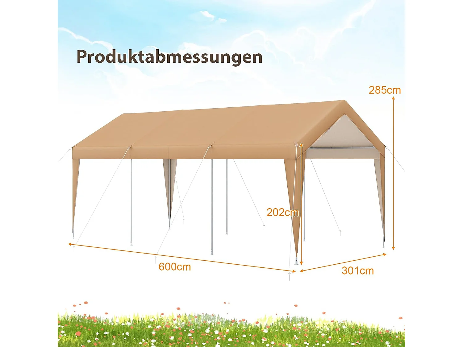 Carport Zeltgarage AW100