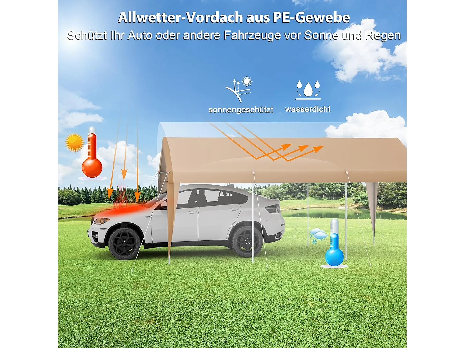 Carport Zeltgarage AW100