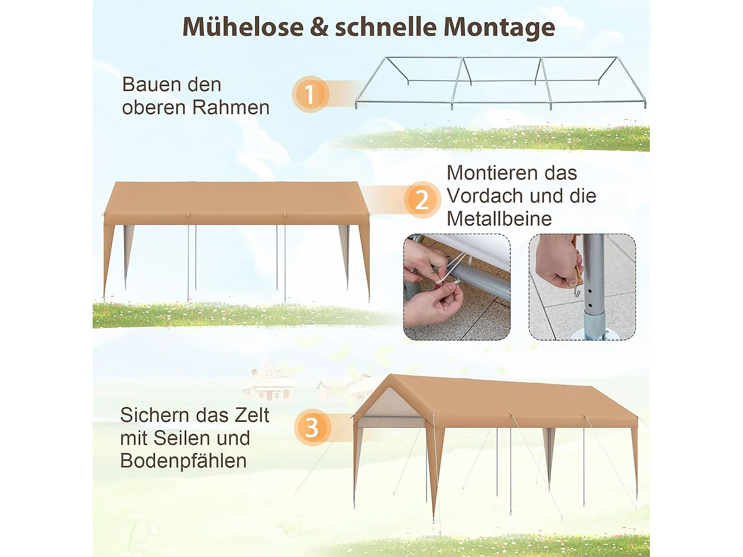 Carport Zeltgarage AW100