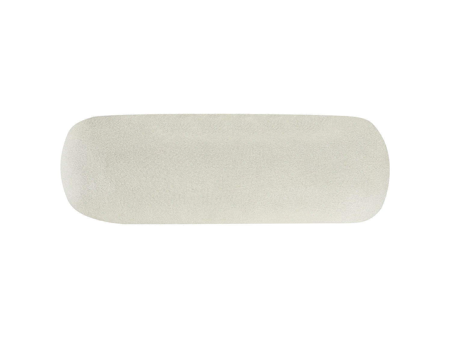Sofá de canto SIMOS Tecido Branco creme 3 lugares à direita