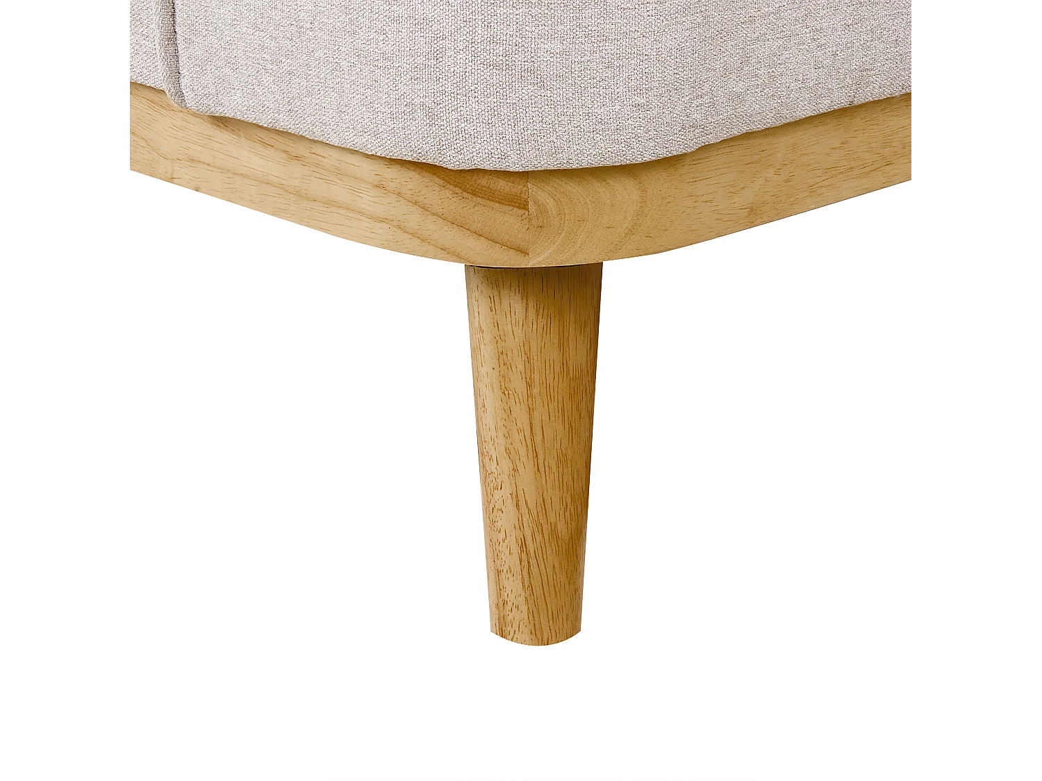 Divano angolare SIMOS Tessuto Grigio chiaro 3 posti Lato destro