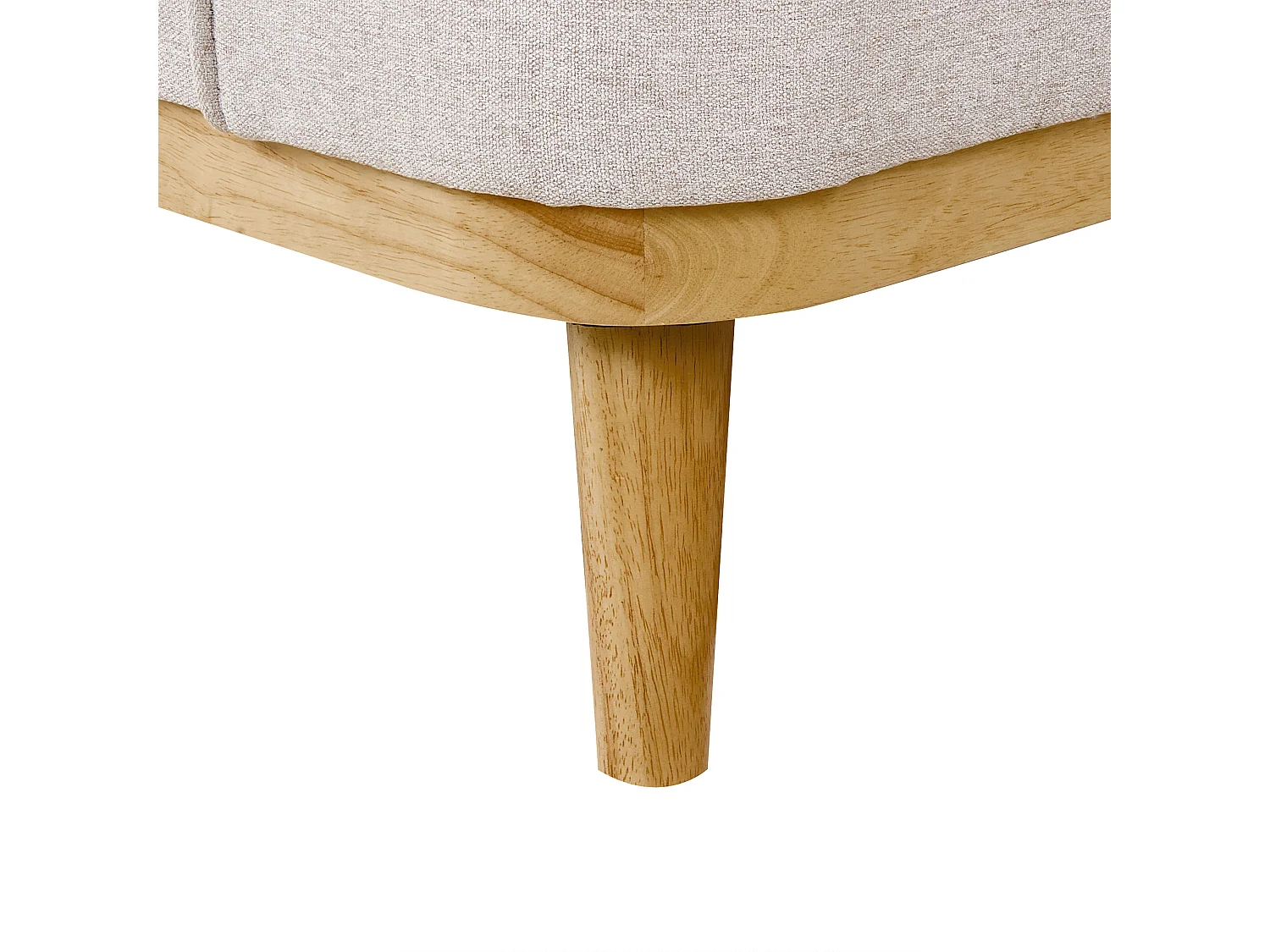 Canapé d'angle SIMOS Tissu Gris clair 3 places Côté droit