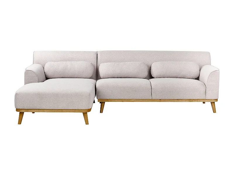 Narożnik SIMOS Jasnoszary dla 3 osób Prawostronny