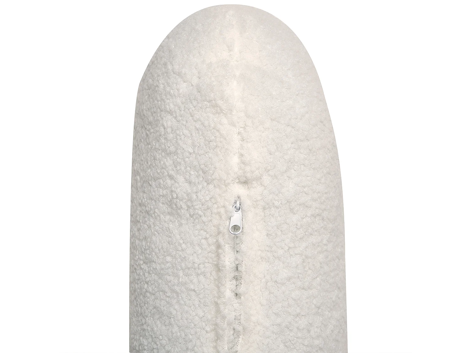 Sofá de canto SIMOS Bouclé Branco 3 lugares à direita