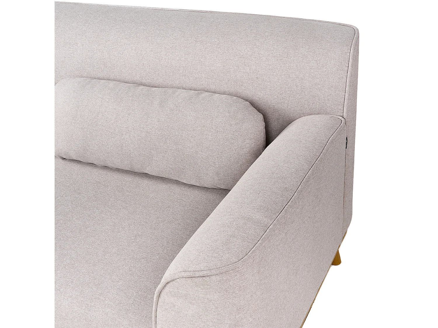 Ecksofa SIMOS Stoff Hellgrau 3-Sitzer linksseitig