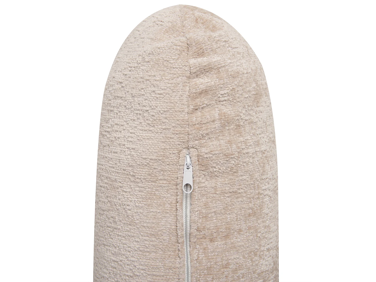 Canapé d\'Angle à gauche en Chenille Dossier Rembourré Beige Simos