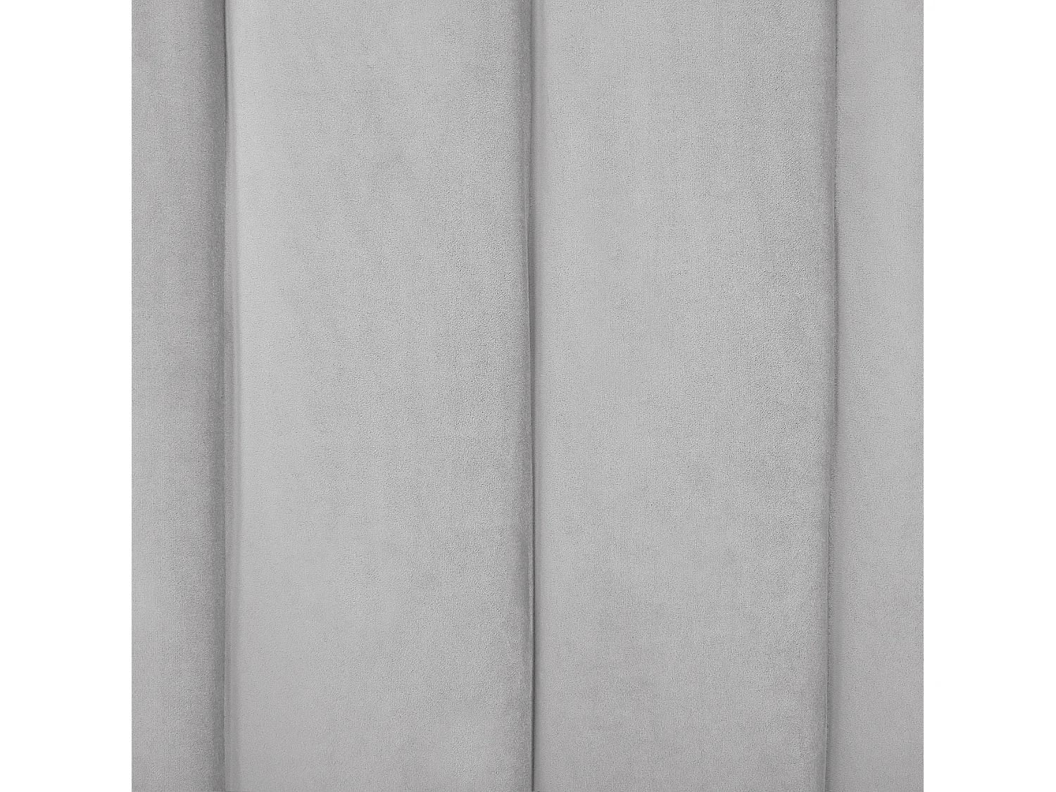 Bed Fluweel AMBILLOU 160 x 200 cm Lichtgrijs