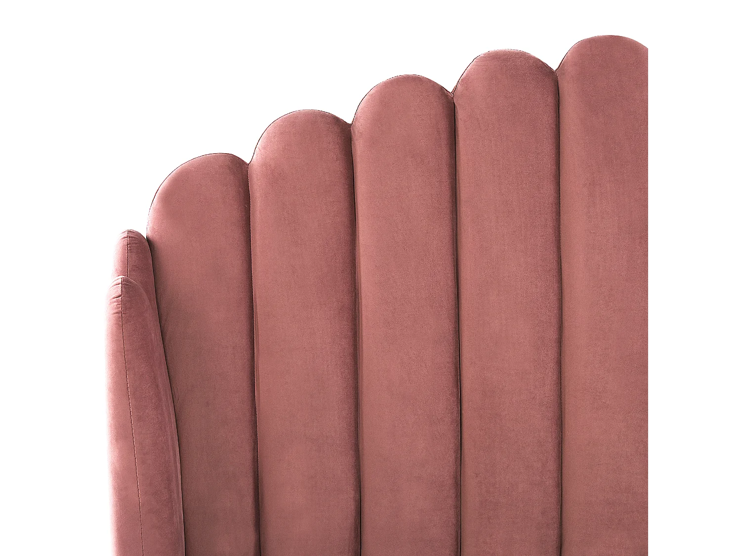 Lit avec sommier Velours AMBILLOU 180 x 200 cm Rose