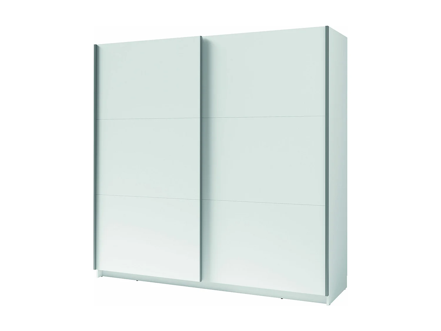 SCHWEBETÜRENSCHRANK Arsala weiß 150 cm / 62 cm / 207 cm