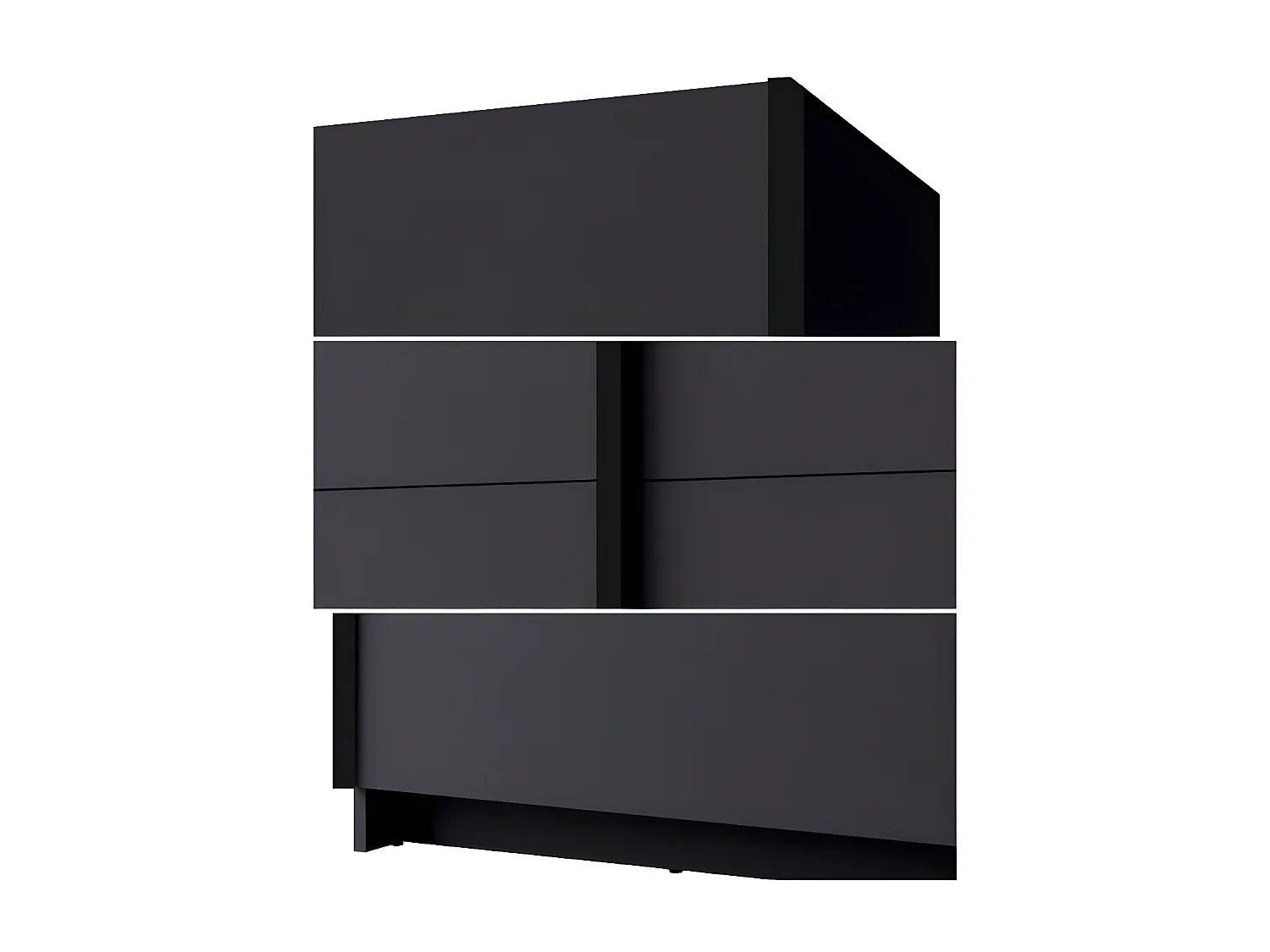 SCHWEBETÜRENSCHRANK Arsala graphitgrau 200 cm / 62 cm / 207 cm