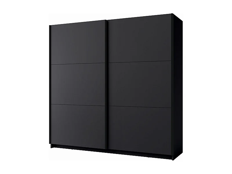 SCHWEBETÜRENSCHRANK Arsala graphitgrau 200 cm / 62 cm / 207 cm