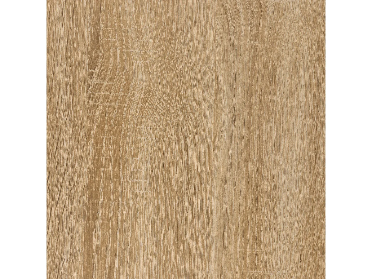 Meuble Bureau avec étagère Effet Bois naturel et Métal noir H 75 cm