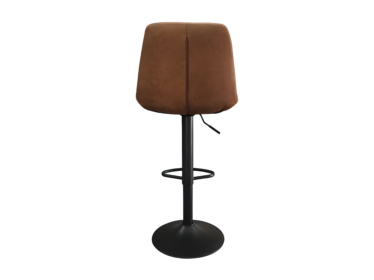 Tabouret de bar pivotant réglable Madrid PU cognac