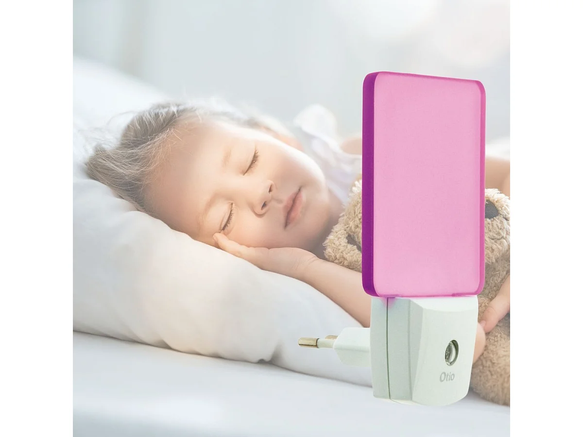 Veilleuse crépusculaire automatique - Rose - Otio