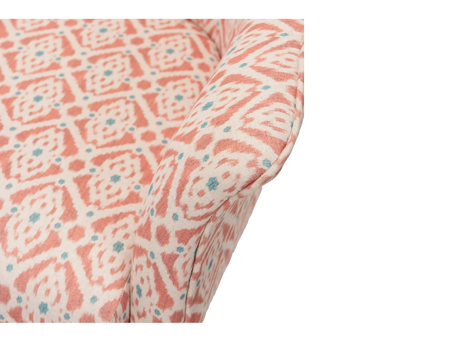 Fauteuil classique chic en tissu multicolore - ELIETE