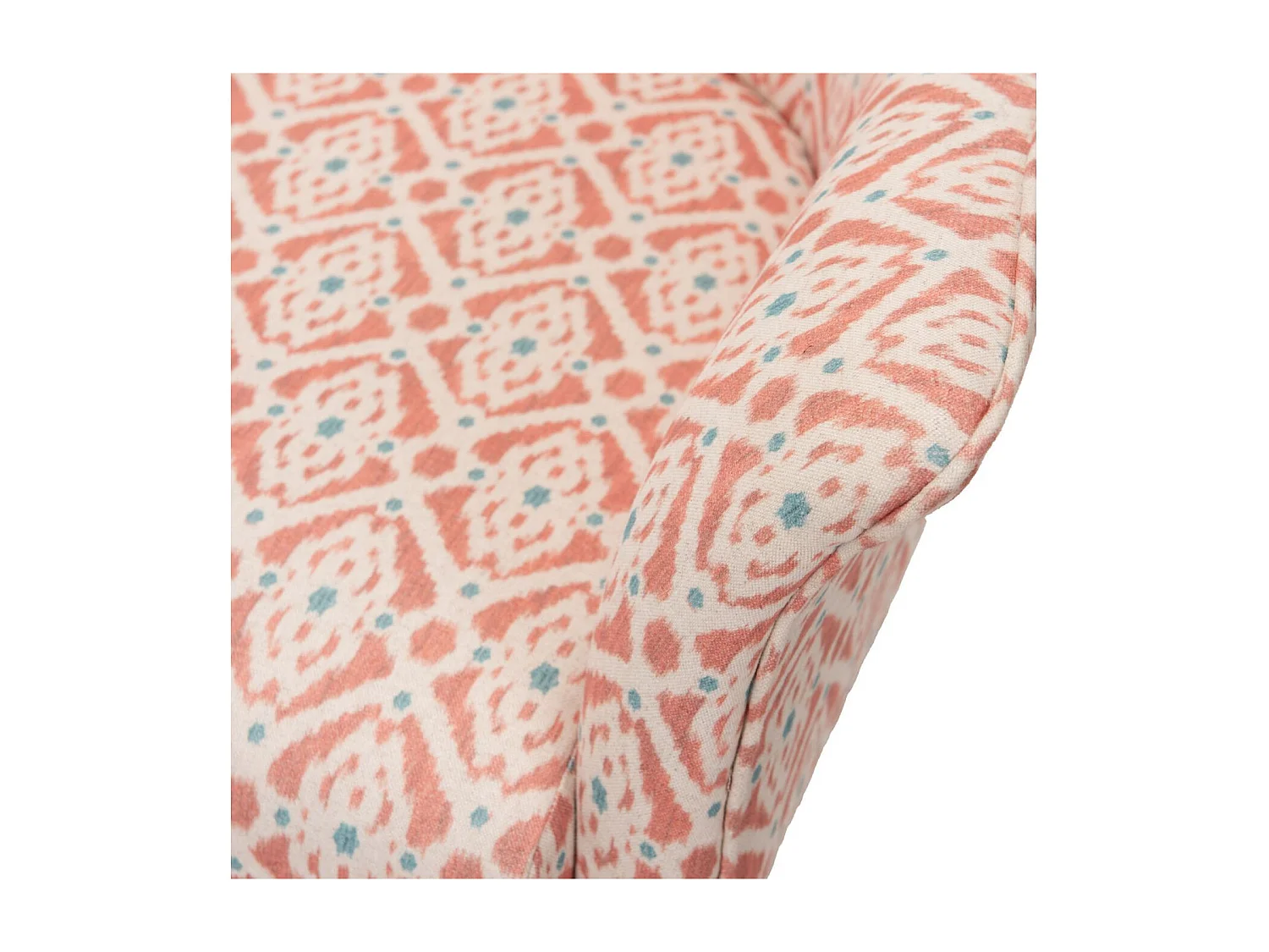 Fauteuil classique chic en tissu multicolore - ELIETE