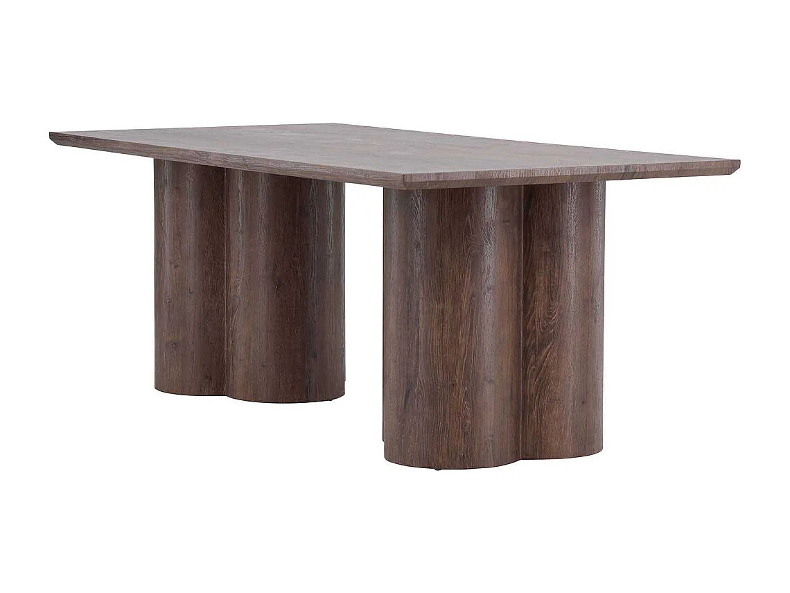 Olivia eetkamertafel 100x210 cm mocca.
