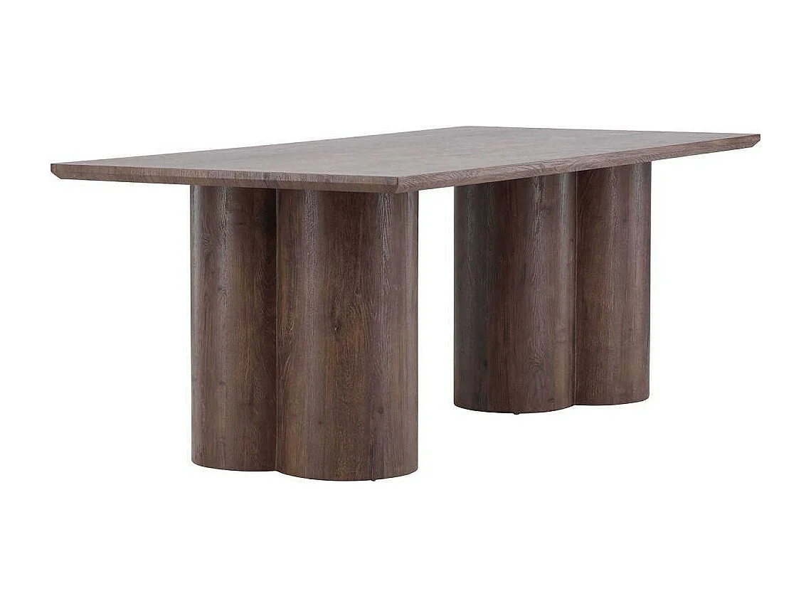 Olivia eetkamertafel 100x210 cm mocca.