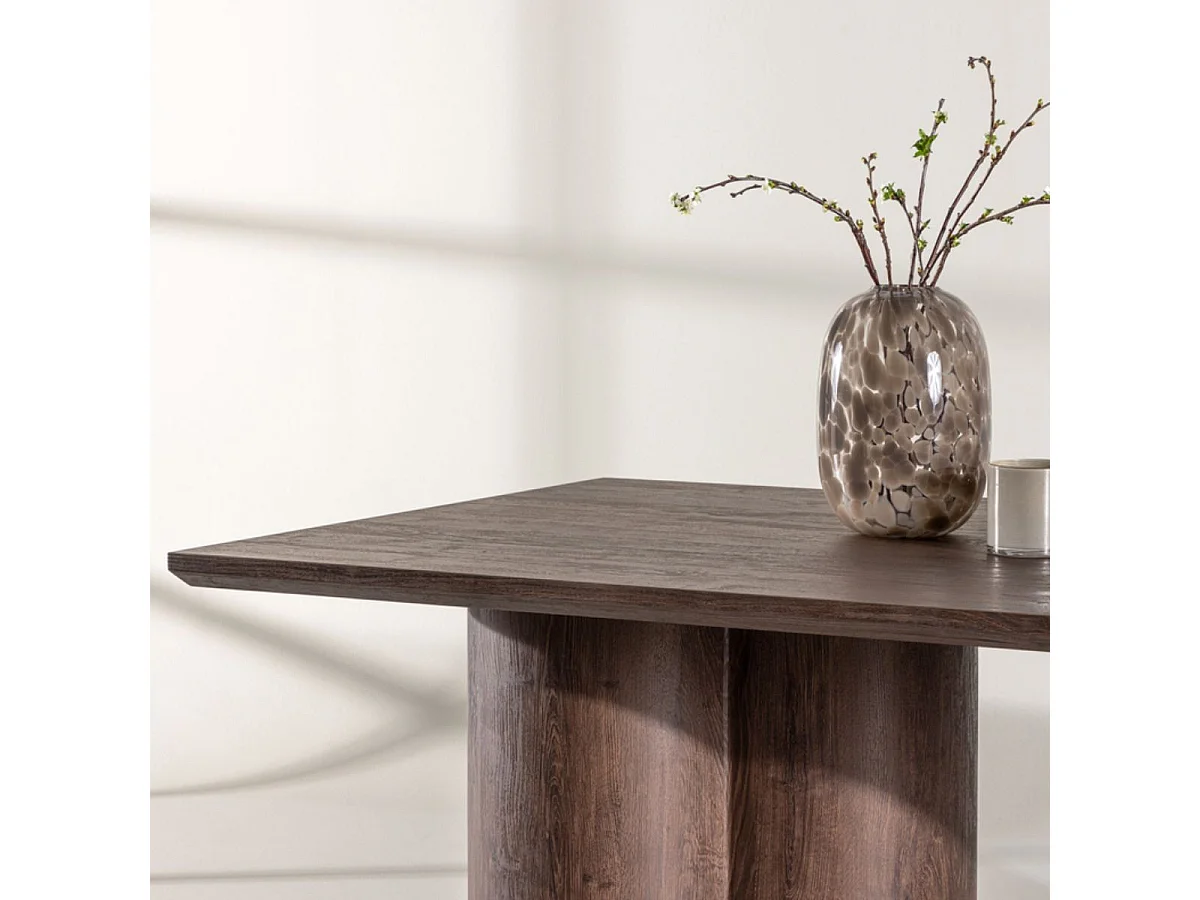 Table à Manger Design "Olivia" 210cm Moka