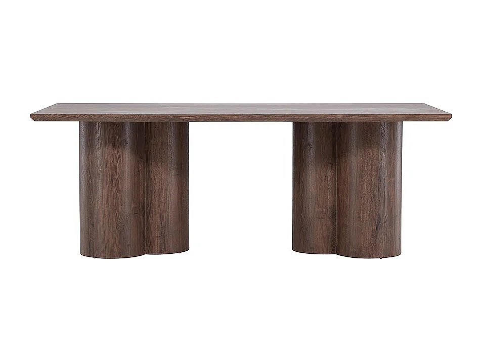Olivia eetkamertafel 100x210 cm mocca.