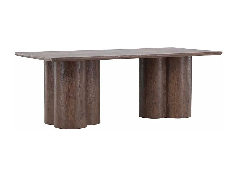 Olivia eetkamertafel 100x210 cm mocca.
