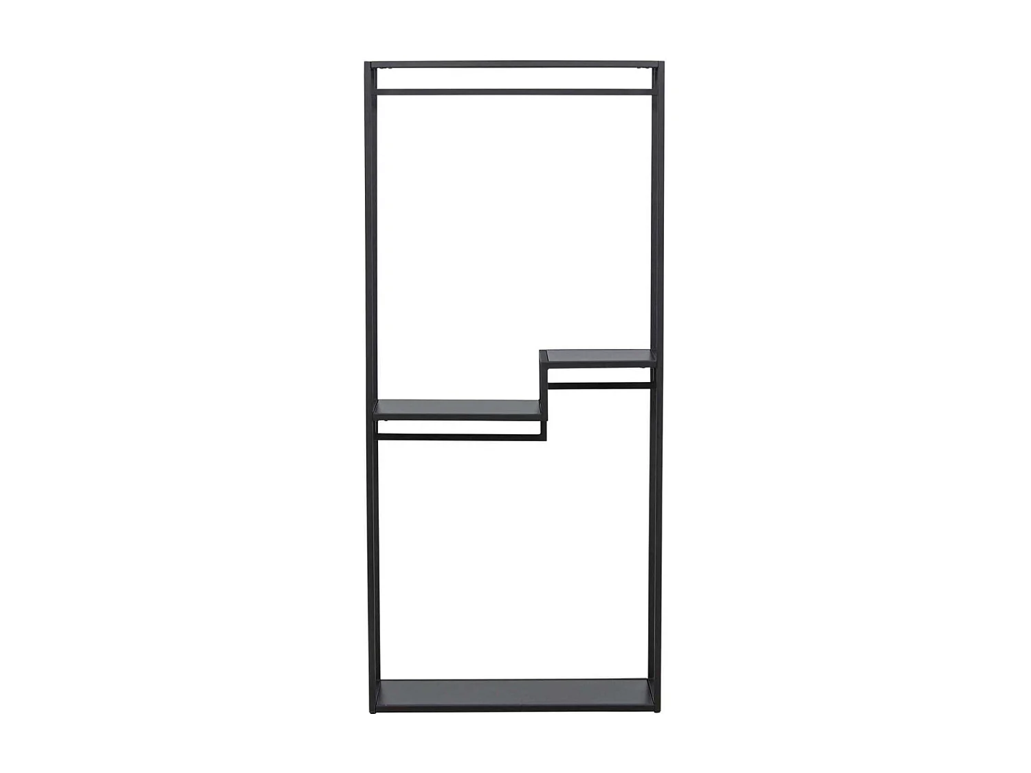 Portant à Vêtements en Métal "Staal" 188cm Noir