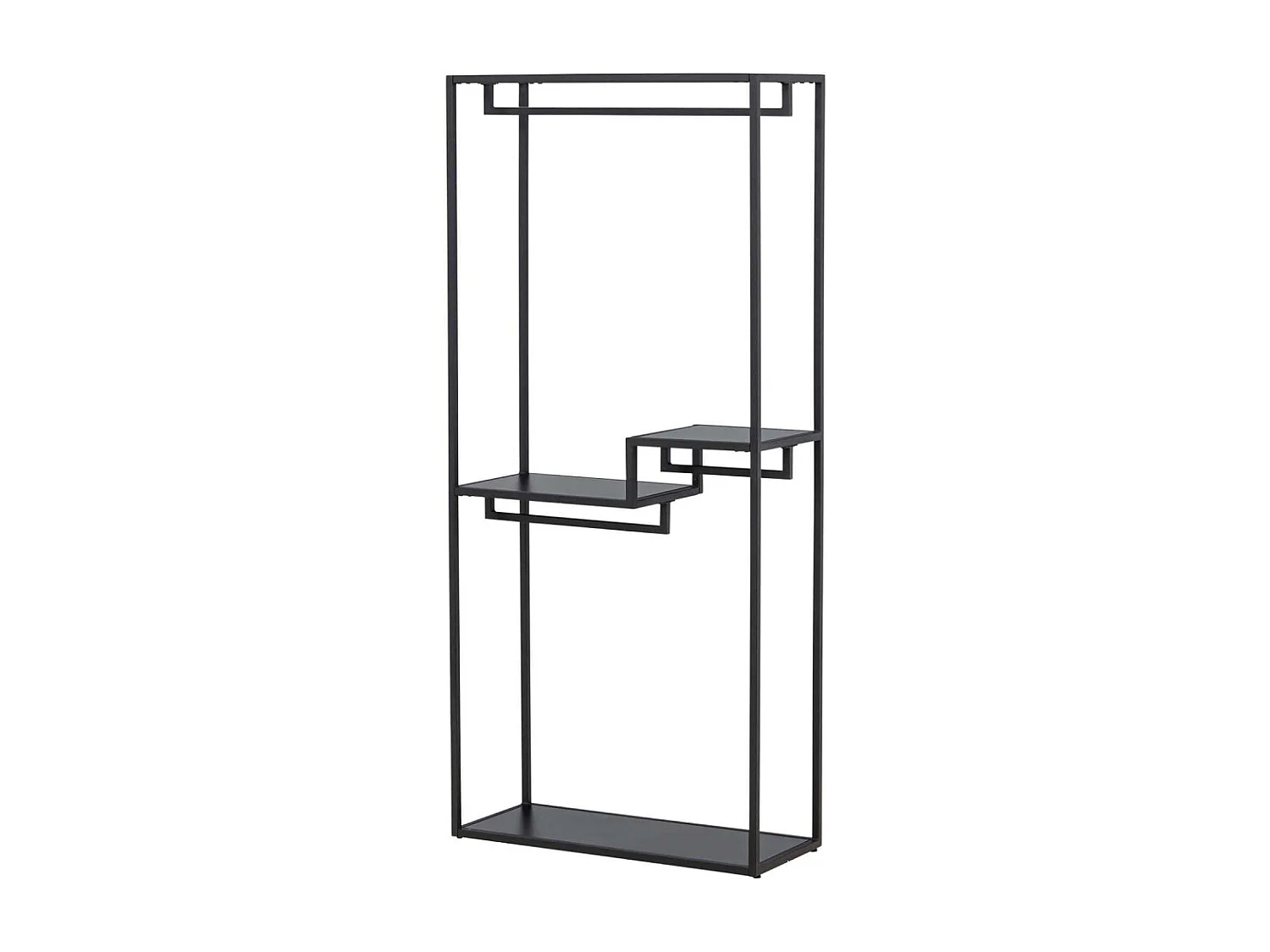 Portant à Vêtements en Métal "Staal" 188cm Noir