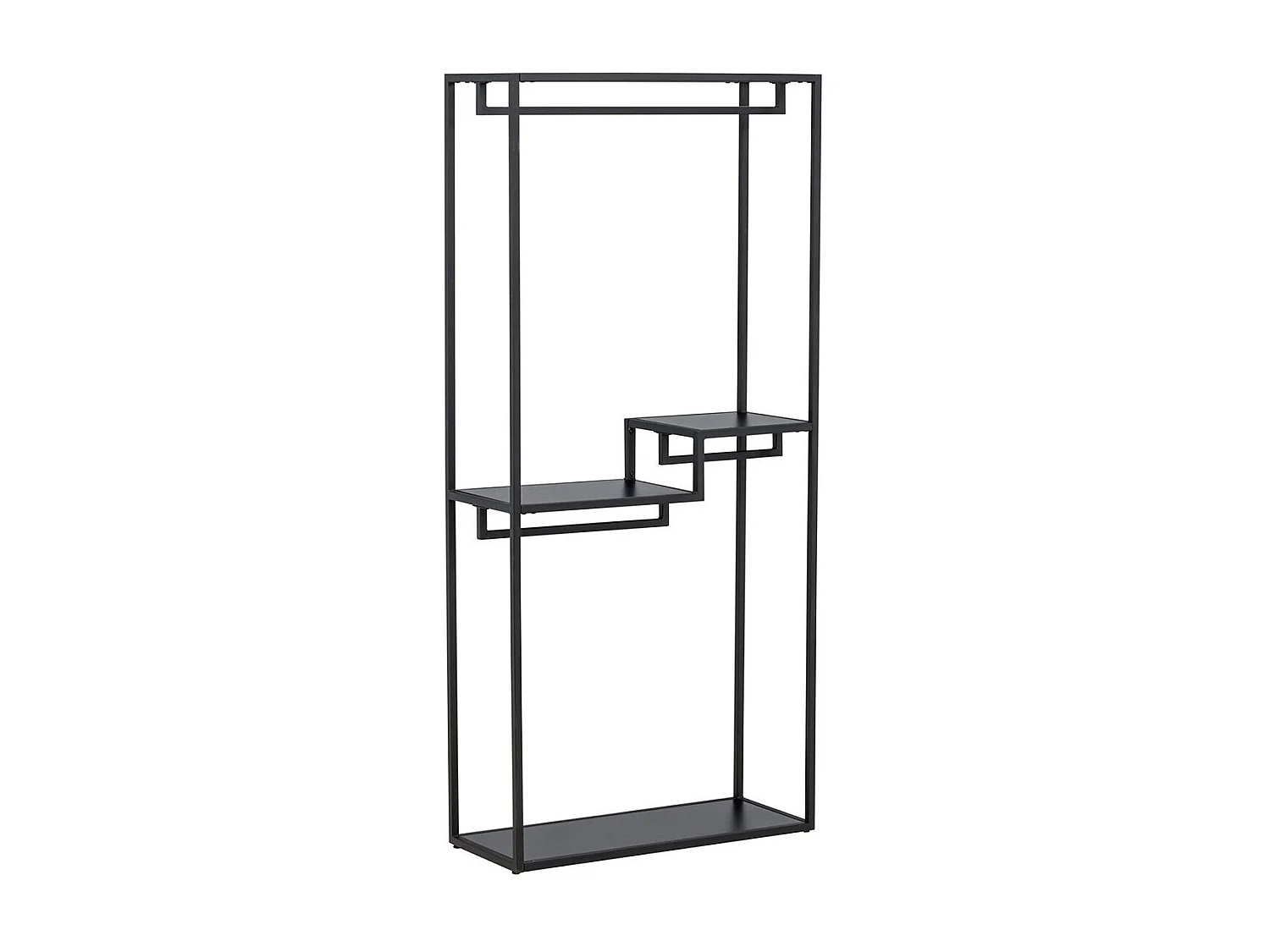 Portant à Vêtements en Métal "Staal" 188cm Noir