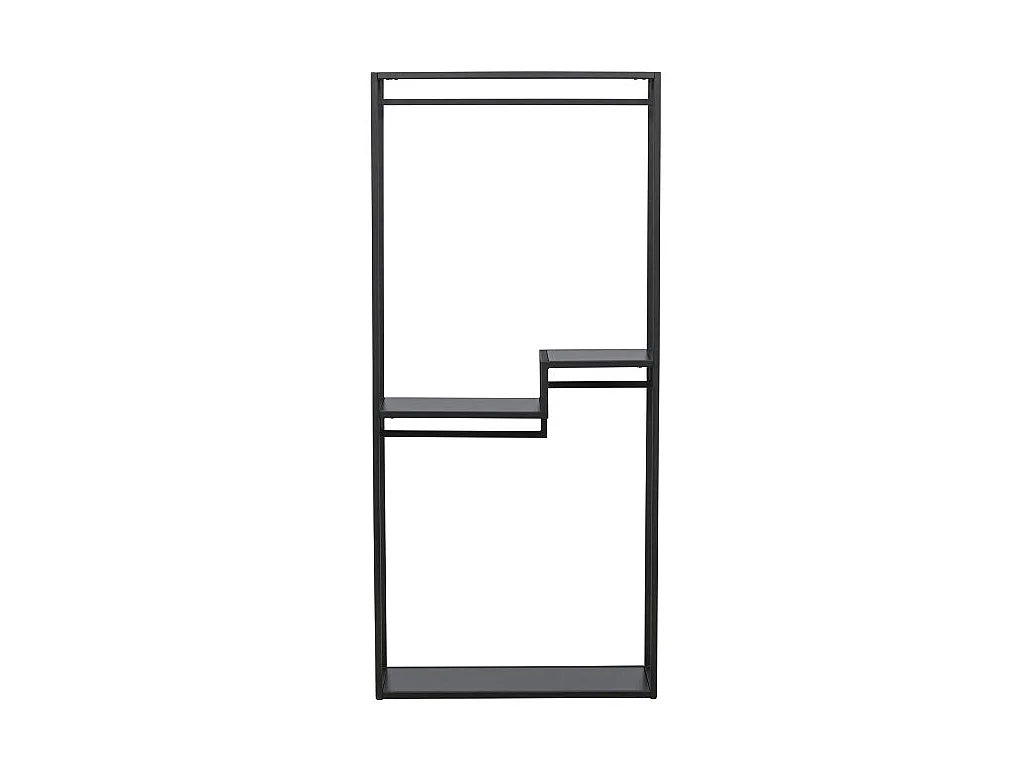 Portant à Vêtements en Métal "Staal" 188cm Noir