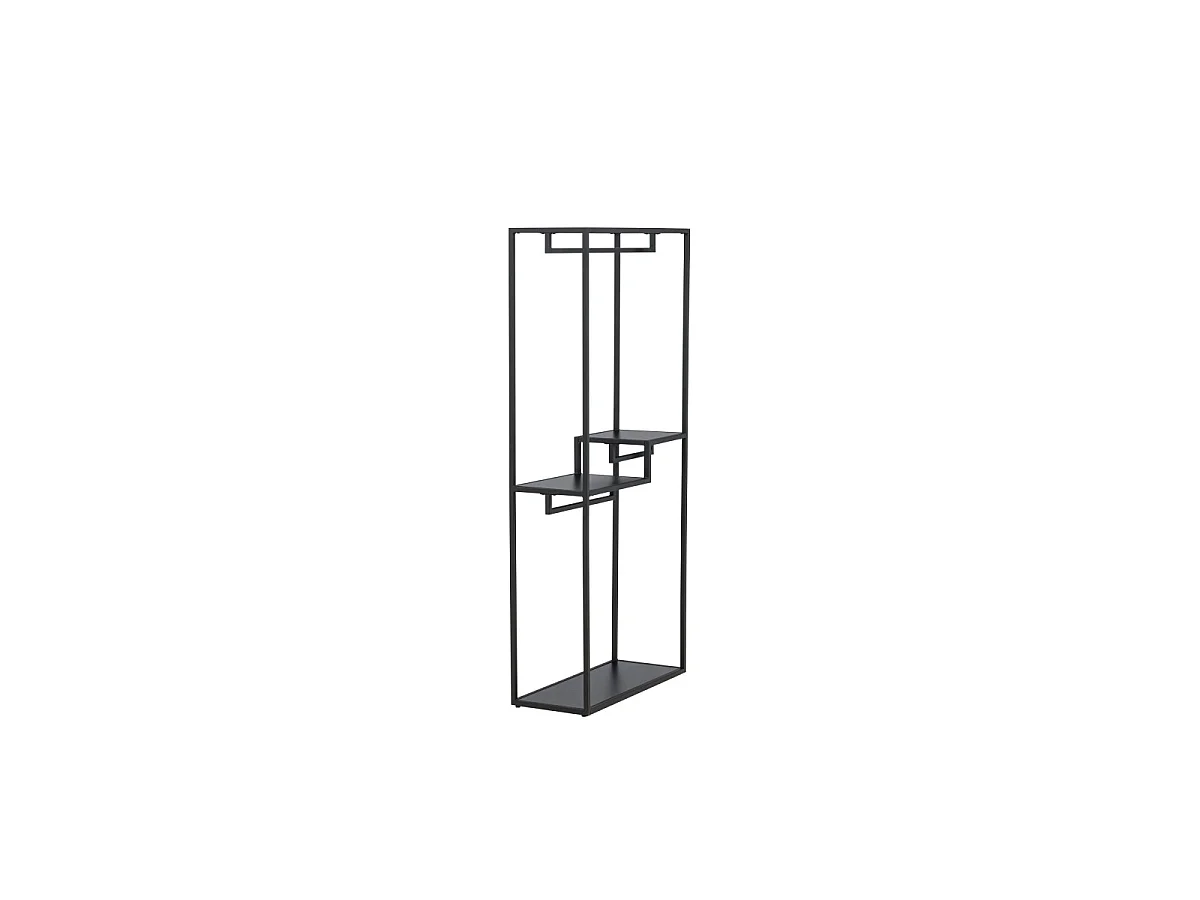 Portant à Vêtements en Métal "Staal" 188cm Noir