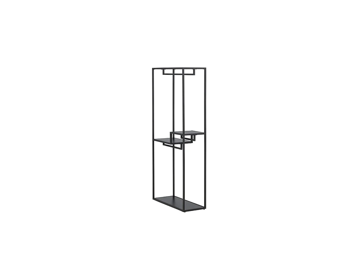 Portant à Vêtements en Métal "Staal" 188cm Noir