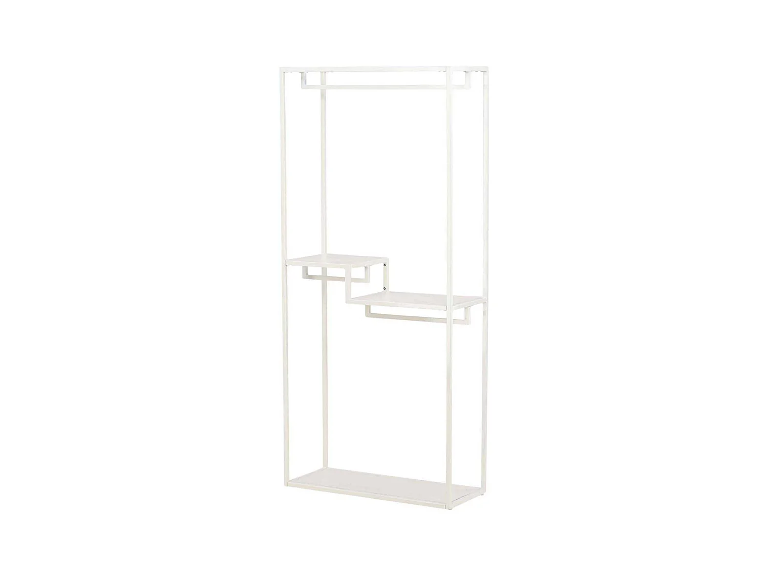 Portant à Vêtements en Métal "Staal" 188cm Beige
