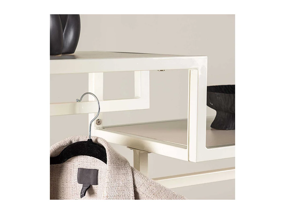 Portant à Vêtements en Métal "Staal" 188cm Beige
