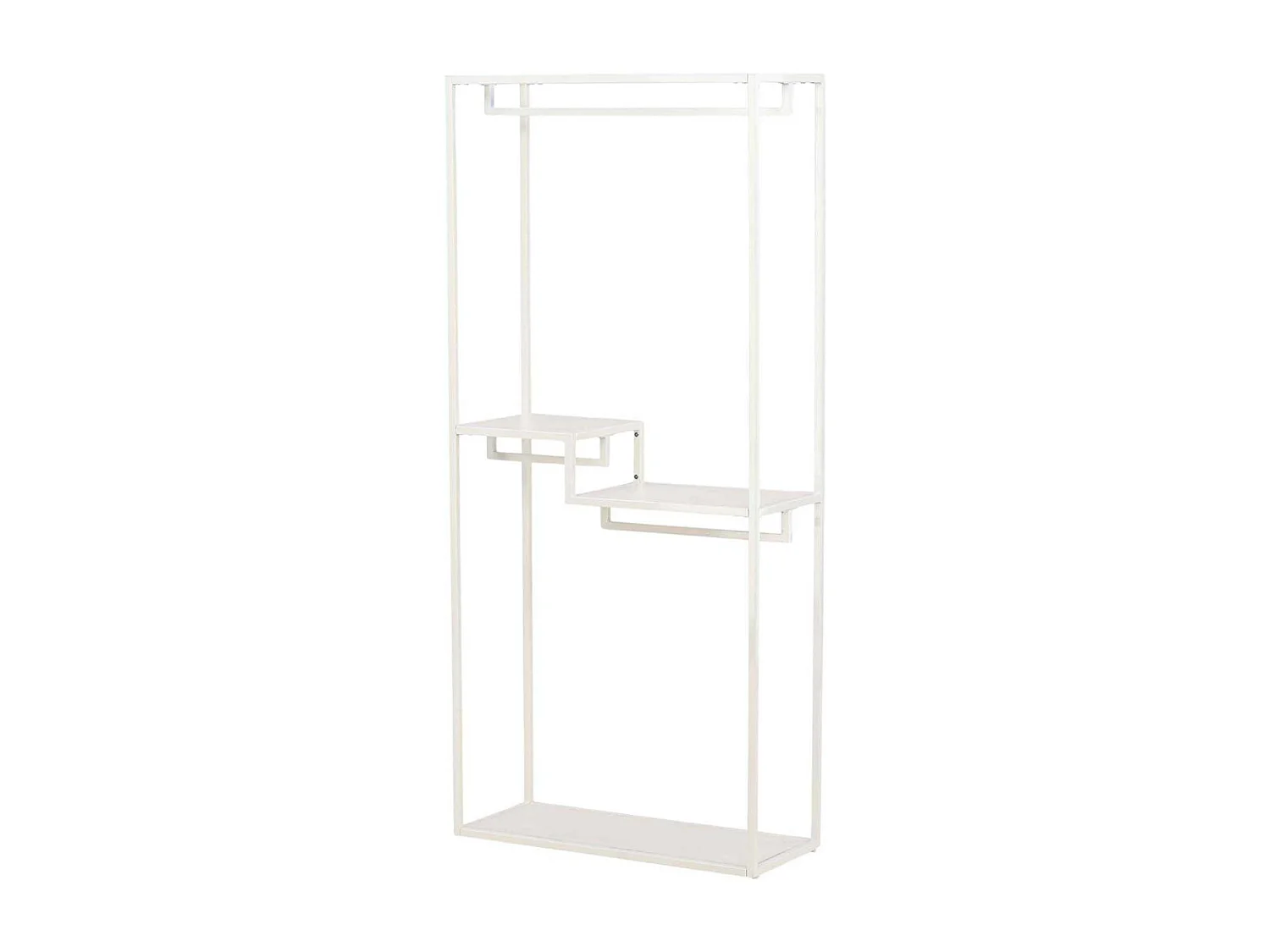 Portant à Vêtements en Métal "Staal" 188cm Beige