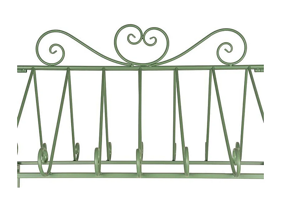 Chariot en métal vert