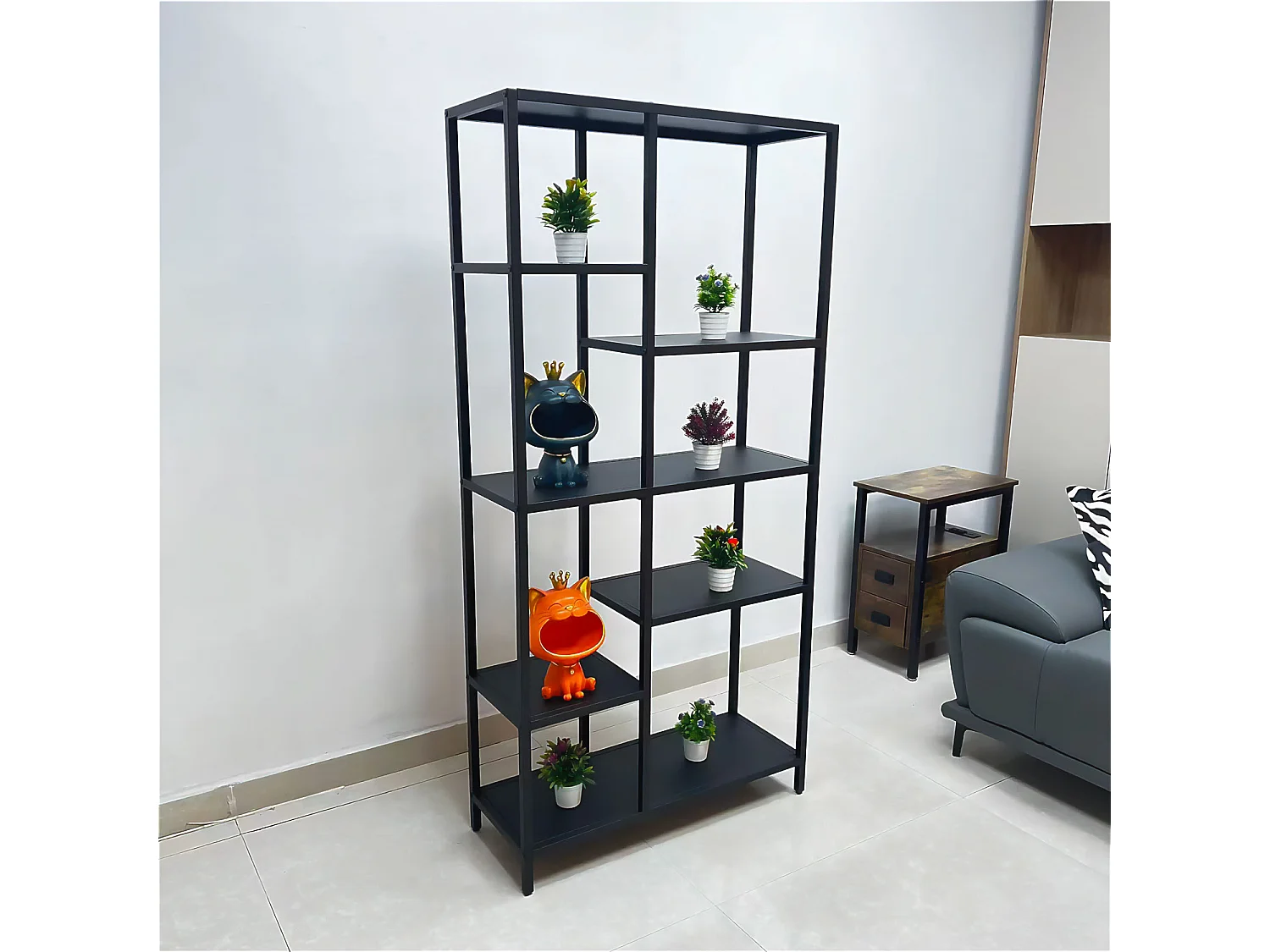 Padma - Libreria freestanding in metallo 80x30x163,5 cm