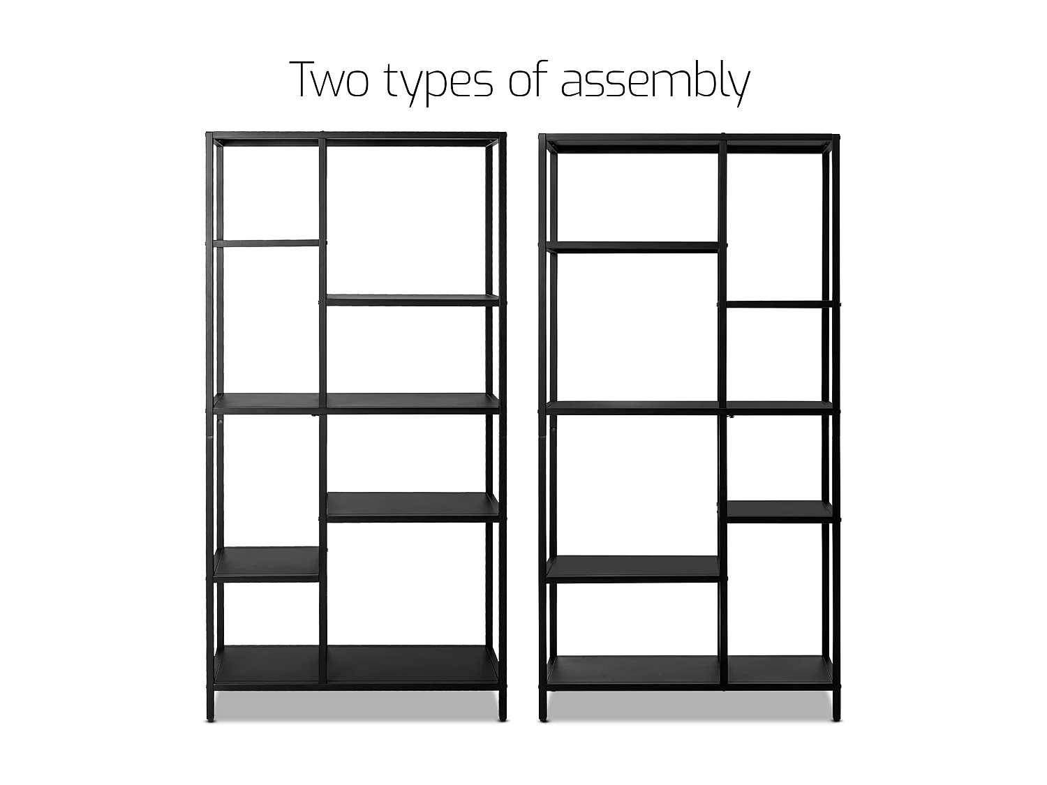 Padma - Libreria freestanding in metallo 80x30x163,5 cm