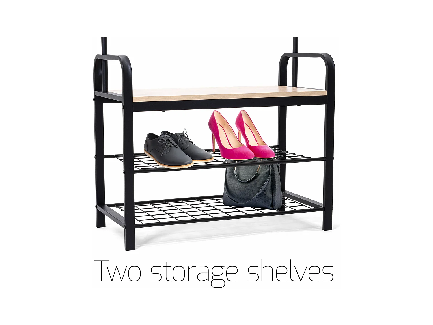 Sirsa - Perchero independiente con banco y zapatero incorporado