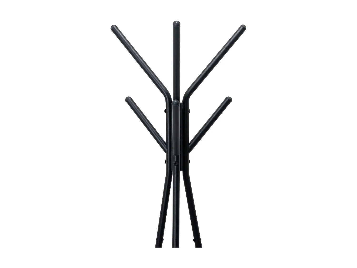 Gubinde - Cabide metálico 180x50 cm com 2 prateleiras de madeira