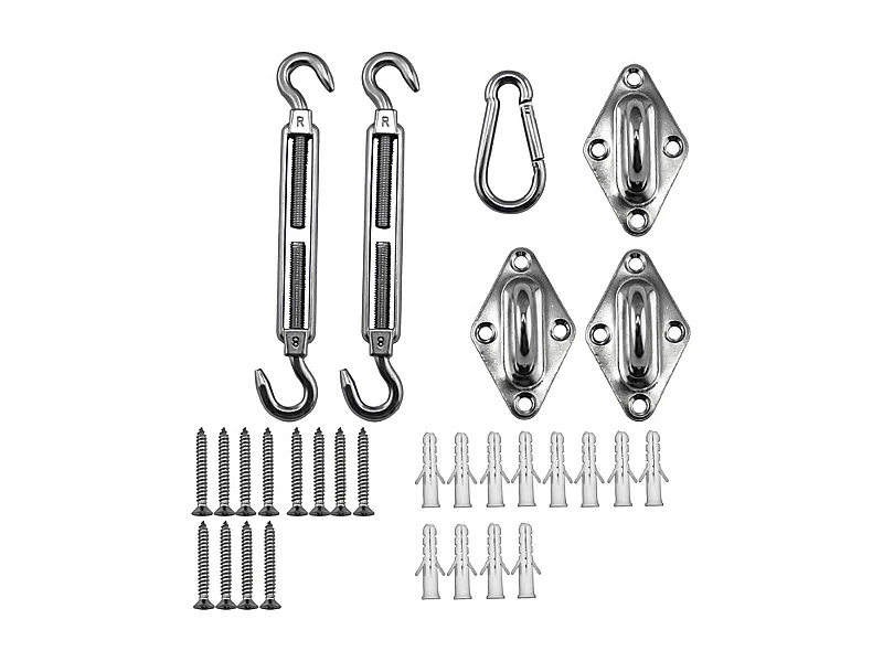 Conjunto de ancoragem universal para instalação de velas triangulares