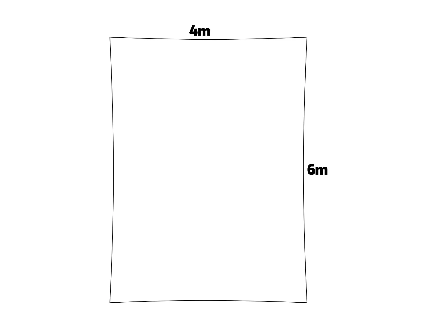 Santa Barbara - Vela de sombra rectangular 600x400 cm en PE 180g/m²