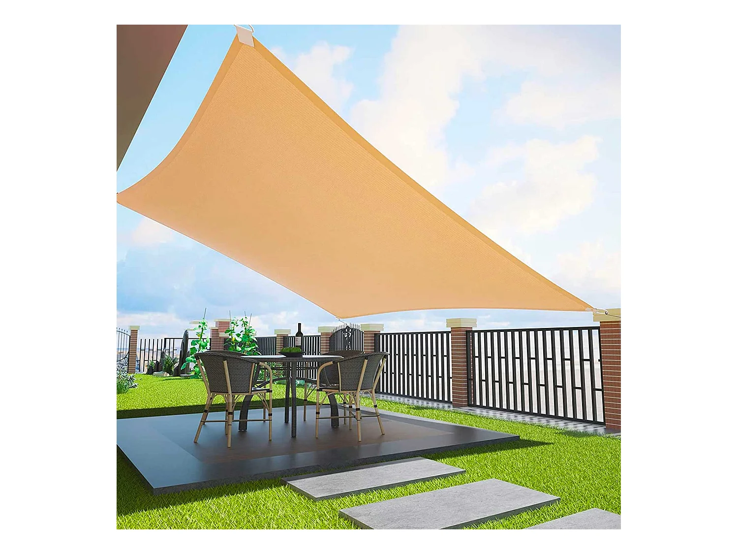 Santa Barbara - Vela retangular 600x400 cm em PE 180g/m²