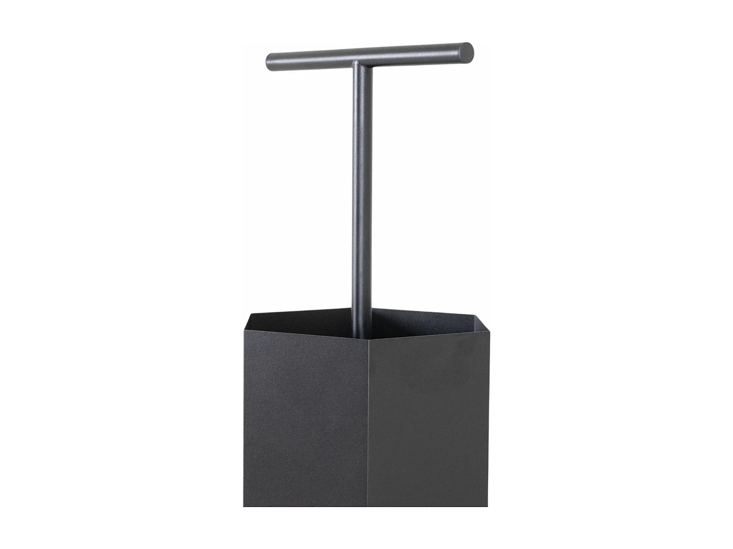 Ohm - Paragüero de diseño con soporte para paraguas y ranura de drenaje de agua.