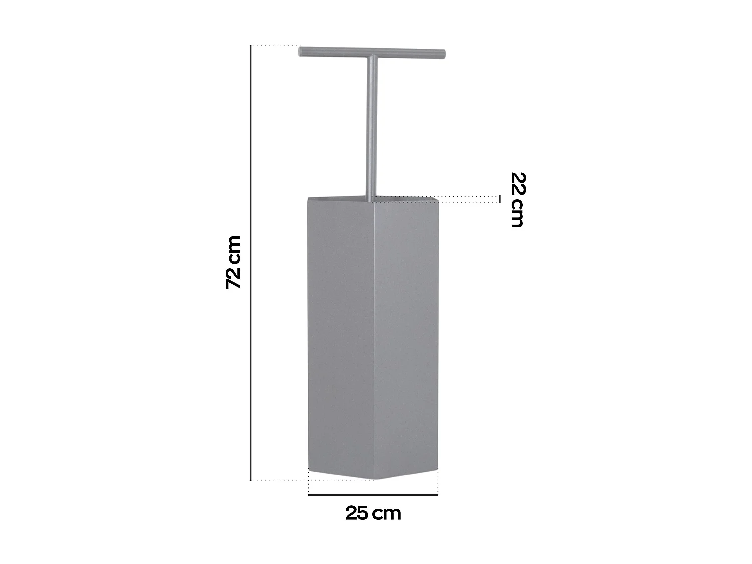 Ohm - Paragüero de diseño con soporte para paraguas y ranura de drenaje de agua.
