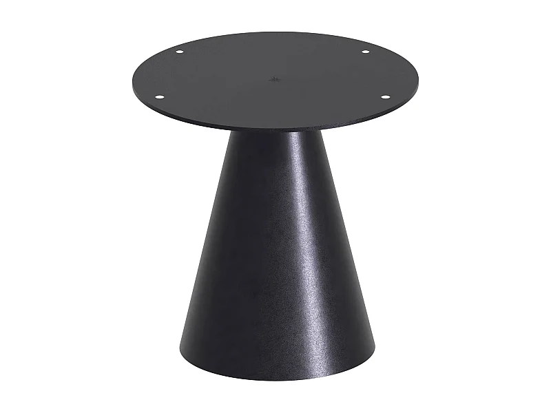 Artù - Cone de base para mesa de jantar redonda, metal cor preto