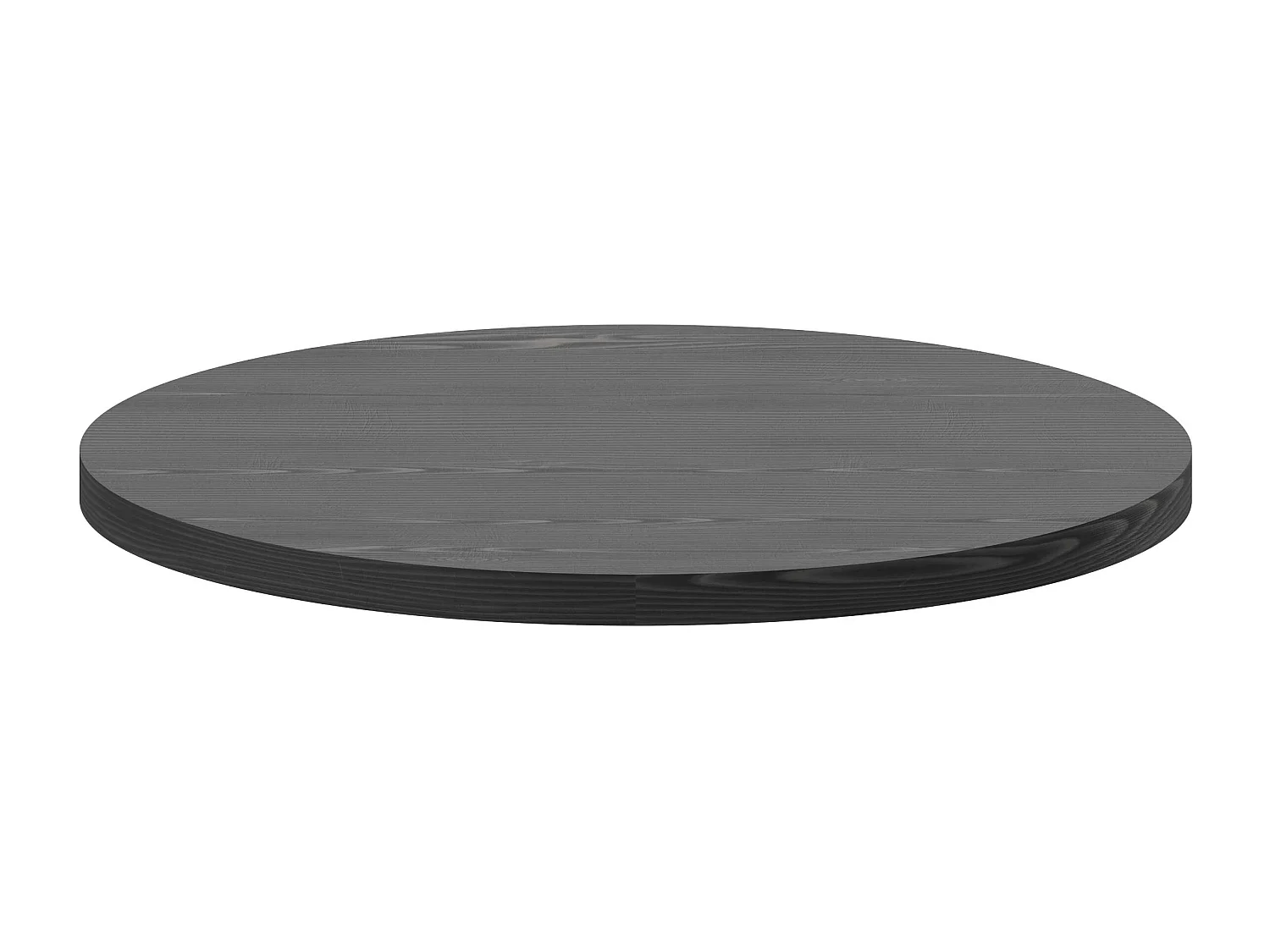 Artù - Mesa de comedor redonda Ø 120 cm en madera laminada, color negro