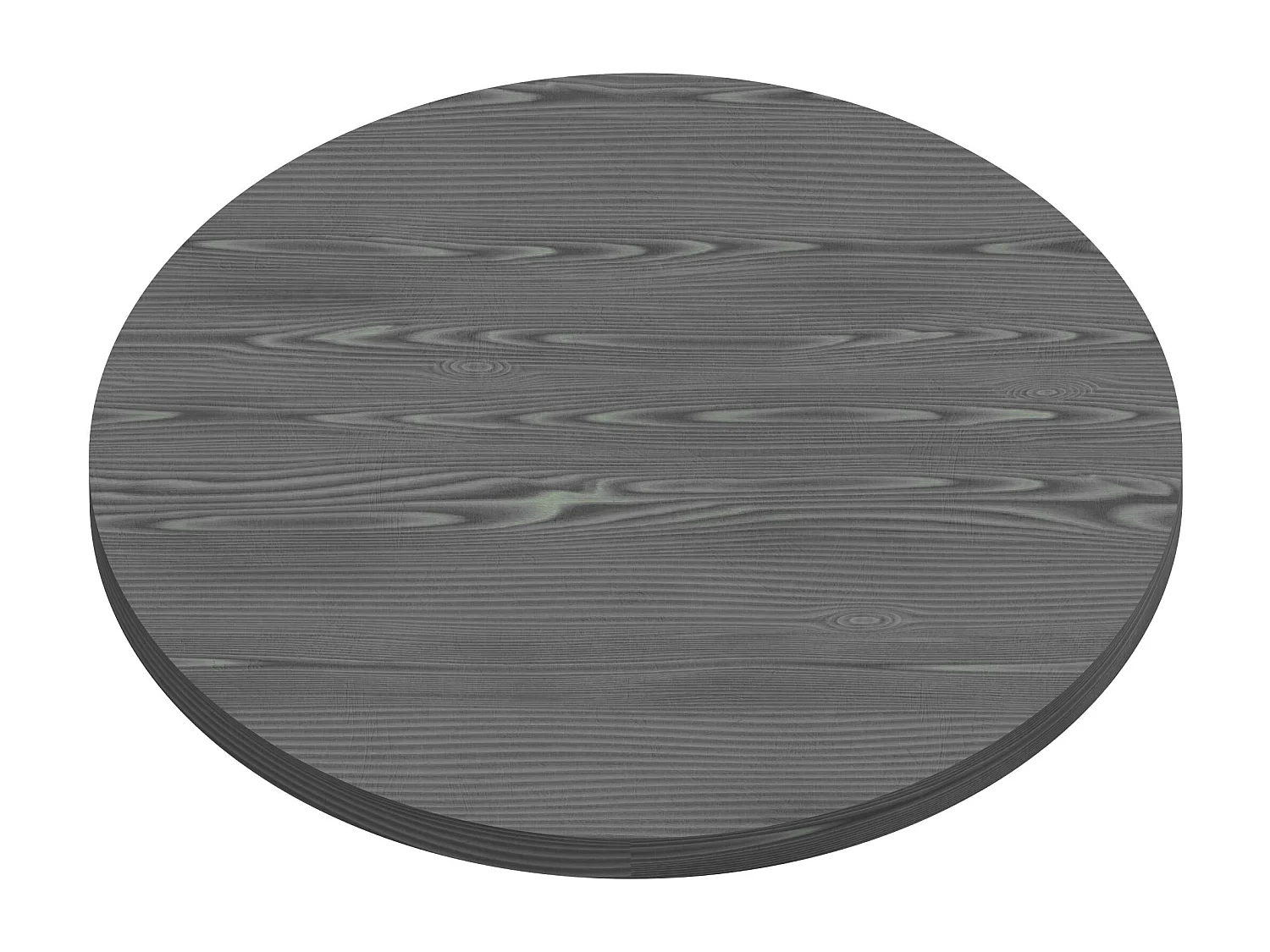 Artù - Plateau rond en bois stratifié Ø 120 cm, couleur noir