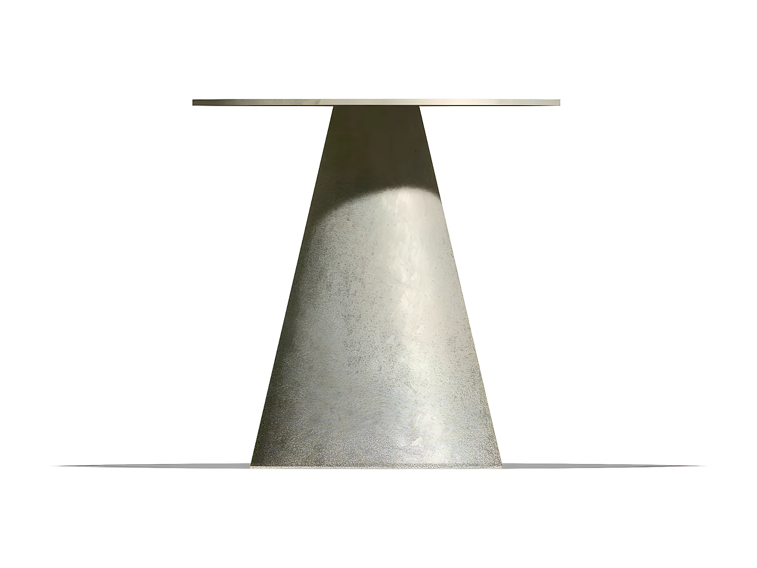 Artù - Cone de base para mesa de jantar redonda, metal cor latão